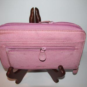 My Big Fat Wallet - PINK Woman's Clutch Wallet by Mundi- Genuine Leather